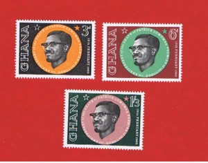 Ghana #118-120  MNH OG  Lumumba   Free S/H - Picture 1 of 1