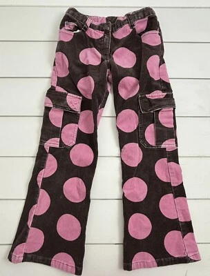 Pantalones cargo de pana a lunares marrón rosa MINI BODEN talla 7-8 años para niñas Foto 1 de 4