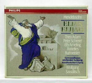 SAWALLISCH, ADAM, SCHREIER, AMELING - MENDELSSOHN elijah - PHILIPS 2xCDs NM - Picture 1 of 2
