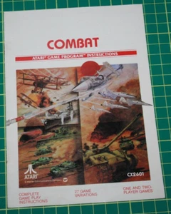 Atari 2600 Game Manual: Combat - Picture 1 of 2