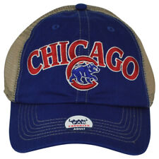 MLB Fan Favorite Chicago Cubs Men Mesh Snapback Curved Bill Adjustable Hat Cap