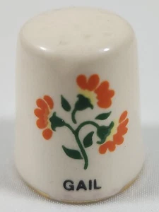 Vintage Fingerhut "Gail" Keramik Blumen - Bild 1 von 3