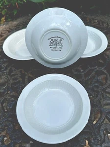 4/WM ADAMS & SONS MICRATEX English Ironstone EMPRESS Cream 5.25” Berry Bowls - Picture 1 of 6