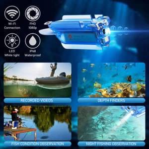 Unterwasser WLAN Angeln Kamera Profi Recorder HD Mobil Kabellos - Bild 1 von 15