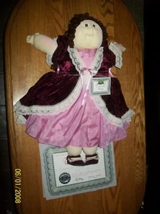 xavier SOFT SCULPTURE CABBAGE PATCH KID 86ED GIRL XMAS HILLERY VICTORIAN PAPERS - Picture 1 of 4