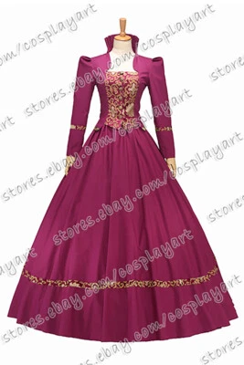 古典维多利亚哥特式童话可爱优雅长舞台晚礼服  — 第 1/4 张图片