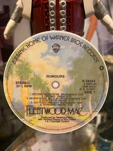 Fleetwood Mac Rumours Dreams Warner Bros Repro record label sticker 3.35' / 8cm - Picture 1 of 1