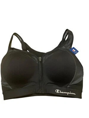 Champion Feminino Esporte Controle de Movimento Zíper Frontal Sem Fio Alto Impacto Tamanho 34DD - Imagem 1 de 4