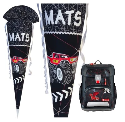 Schultüte  Monster Truck / passend zum Step by Step Dragon Drago / mit Name - Bild 1 von 4