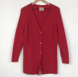 SPIRIT OF THE ANDES 100% Alpaka Strickjacke Damen Gr. S 36" rot Knopf Langarm - Bild 1 von 11