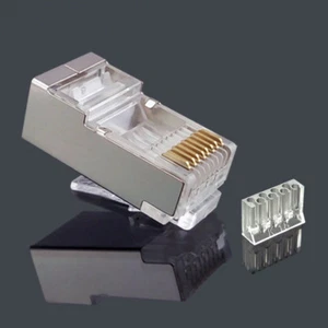 30 PIEZAS Conector RJ45 RJ45 Conector de red CAT6 enchapado en oro 8P8C blindado - Imagen 1 de 12