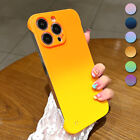 For iPhone 14 Pro Max 13 12 11 ShockProof Gradient Frameless Hard PC Case Cover