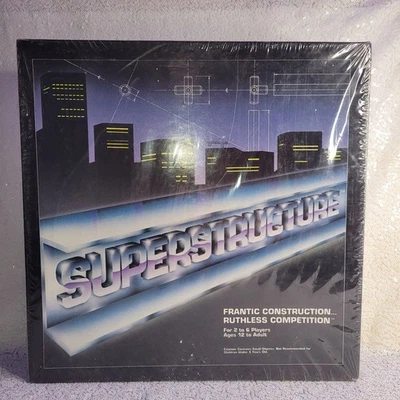 New SUPERSTRUCTURE Construction Board Game Coolsville 1986 3D Building - Sealed - Image 1 of 4