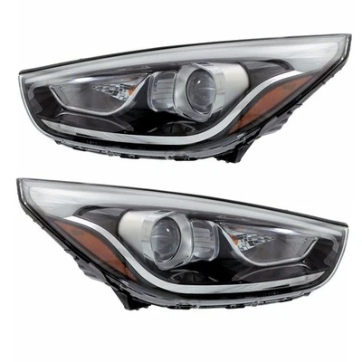 CAPA For 14-15 Tucson Front Halogen Headlight Headlamp Head Lamp w/Bulb SET PAIR Foto 1 de 4