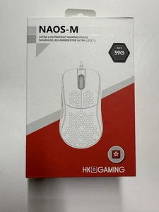HK Gaming NAOS-M 59g Ultra Lightweight Honeycomb Shell Gaming Mouse Black - Picture 1 of 1