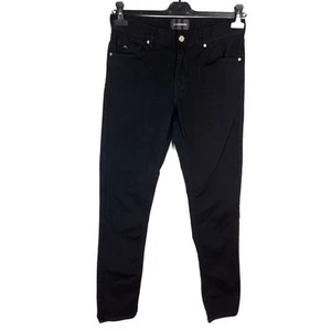 J. LINDEBERG DAMIEN Men Jeans Size W32 L30 Slim Fit Tapered Black Stretch Zip - Picture 1 of 11