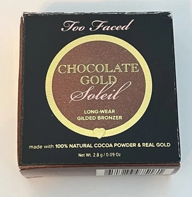 Too Faced Chocolate Gold Soleil Gilded Bronzer Long Wear Travel Size - Image 1 of 3
