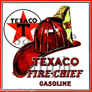 TEXACO FIRE CHEIF DECAL STICKER 1.5 INCH - Picture 1 of 1
