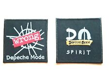 TWO DEPECHE MODE PATCHES SEW / IRON ON CLASSIC ROCK MUSIC (a)