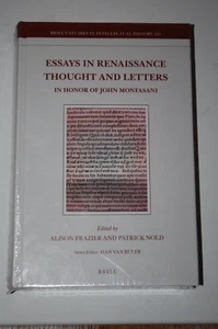 Essays in Renaissance Thought and Letters-John Monfasani-Brand New-Sealed - Picture 1 of 3
