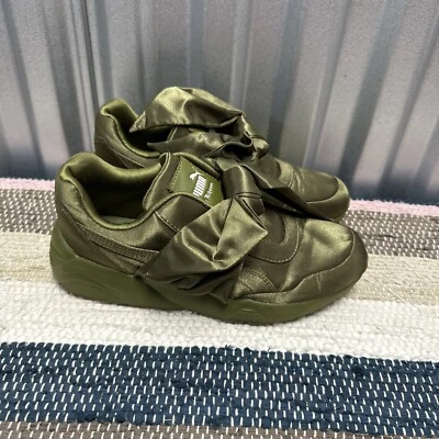 Zapatillas Puma x Rihanna Fenty Bow Olive Branch Satén 365054 04 Para Mujer TALLA 6 RARAS Foto 1 de 4