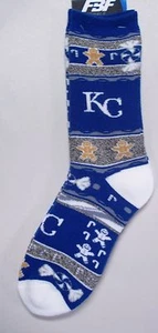 Kansas City Royals Men's Socks Large Size 10 to 13 Holiday Christmas - Picture 1 of 1