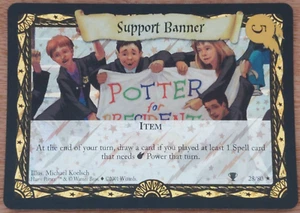 SUPPORT BANNER Harry Potter TCG CCG Rare HoloFoil Card #28 NM-Mint - Picture 1 of 4