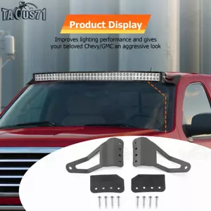 For Chevy Tahoe 07-08 09 10 11 12 13 14 -52''Curved Light Bar Roof Mount Bracket - Picture 1 of 8