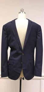 J.Crew $450 Men's Ludlow Traveler Suit Jacket Italian Wool 46R Dark Navy A0536 - Picture 1 of 4