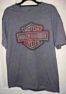 MENS LARGE HARLEY DAVIDSON BAR SHIELD FALCONS FURY CONYERS, GA T-SHIRT TEE NWOT - Picture 1 of 4