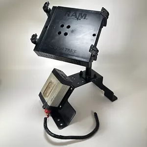 RAM Tough Tray Custom Laptop Mount w Base & Power, 08 Crown Victoria Police Car - Bild 1 von 18