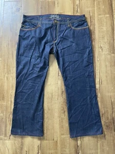 Herren Robins Jeans Dark Wash Denim Jeans Pattentaschen Gr. 42 rote Nähte - Bild 1 von 12