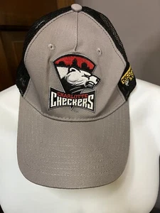Gorra de béisbol Charlotte Checkers ligas menores hockey oso gordito ajustable - Imagen 1 de 10