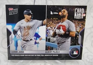 Aaron Judge Albert Pujols 2022 Topps Now Card Of The Month September M-SEPT - Picture 1 of 2