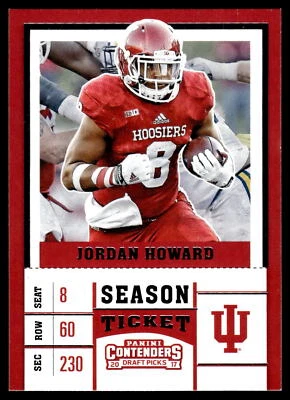 2017 Panini Contenders Draft Picks #54 Jordan Howard NRMT or Better - Image 1 of 2