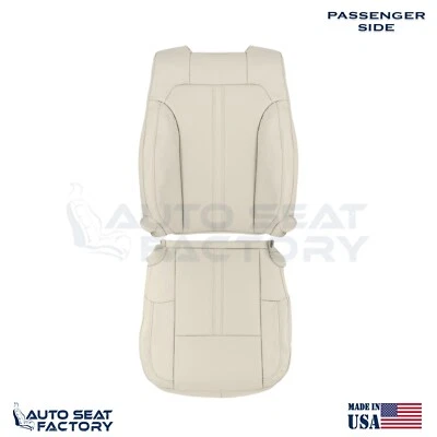 Fits 2009 - 2012 Lincoln MKS PASSENGER Cashmere Vinyl Seat Cover, Perforated 2PC - Image 1 of 4