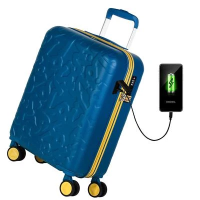 maleta de cabina trolley  USB exterior cargadador telefono TSA de marca Lois - Imagen 1 de 4
