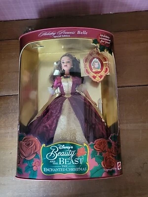 Muñeca Mattel Disney Beauty & the Beast Holiday Princess Belle 1997 #16710  Foto 1 de 4