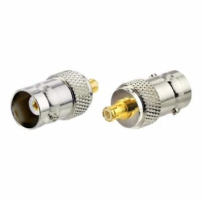2-Pack MCX Male to BNC Female Connector Adapter for Portable Mini Oscilloscope - Image 1 of 4