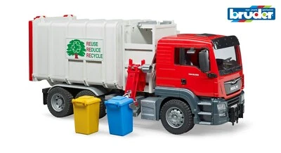Bruder Spielzeug 03761 Müll LKW Seitenlader MAN Müllauto Müllwagen Lastwagen Neu - Bild 1 von 4
