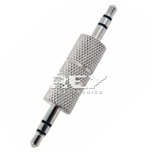 Adaptador Mini Jack 3.5mm Doble Macho, Conector de Audio v172 - Imagen 1 de 1