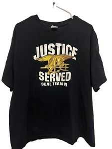 Camiseta Seal Team VI Justice Served Marina de los Estados Unidos Talla XL - Imagen 1 de 5