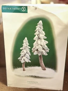 Abt. 56 beflockte Tannen Nordpol Serie Dorfzubehör 56715 Weihnachten - Bild 1 von 13