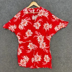 Seafolly Womens Dress Size XS Extra Small Oversized Red Floral Tunic 37619 - Picture 1 of 9