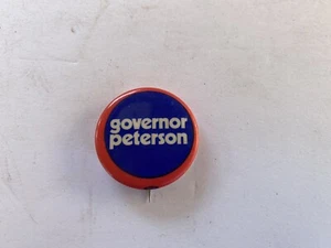 Vintage Governor Peterson Political Campaign Pins Button - Picture 1 of 3