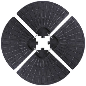 4-Pieces Umbrella Base Patio Offset Stand Weighted Base Plate Garden Outdoor - Picture 1 of 22