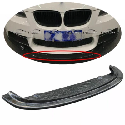 Parachoques delantero de fibra de carbono para BMW E92 E93 M3 2008-2013 labio barbilla alerón divisor Foto 1 de 4