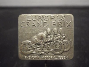 Gran Premio de Europa de Motociclismo en Suecia 1930 pin oficial club sueco de motor - Imagen 1 de 5