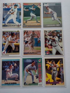 Lot de cartes de baseball CARLOS BAERGA (9) des Indiens de Cleveland / presque comme neuves / PAS DE DUPS ! - Photo 1 sur 2