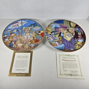 2 Franklin Mint Carol Lawson Collector Plates 1990 And 1986 - Picture 1 of 5